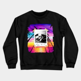 Palm Beach Surfing ,Summer Time ,Summer Days Crewneck Sweatshirt